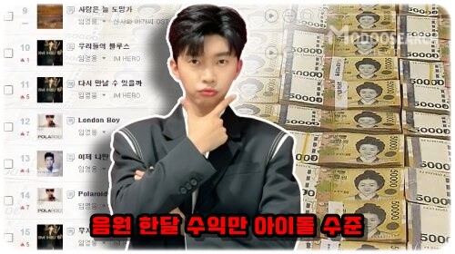임영웅 "한 달 음원 수입만 아이돌 수준급..?" 대체 얼마를 벌길래..?