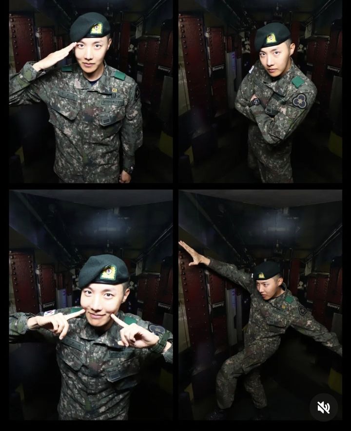 제이홉. (사진=제이홉 인스타그램 캡처) 2024.04.07. photo@newsis.com *재판매 및 DB 금지 [ 사진 = 뉴시스 ]