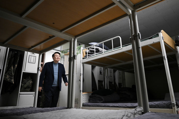 육군 5사단을 방문한 윤석열 대통령. (사진=대통령실 제공) *재판매 및 DB 금지 / 사진 = 뉴시스