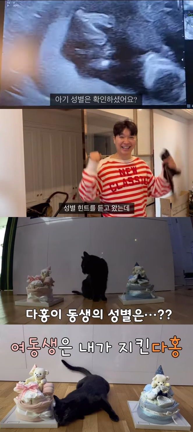 박수홍, 김다예 부부의 성별은 딸로 밝혀졌다. (사진=유튜브 채널 '박수홍 행복해다홍' 캡처) 2024.04.19. *재판매 및 DB 금지 / 사진 = 뉴시스