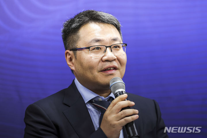 퀸선 웨일코코리아(테무) 대표이사가 13일 서울 용산구 한국소비자연맹에서 열린 해외 온라인 플랫폼 자율 제품안전 협약식에서 발언하고 있다. 2024.05.13. / 사진 = 뉴시스