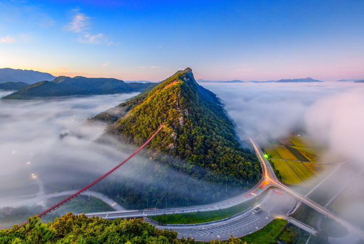 순창 채계산 출렁다리 풍경. *재판매 및 DB 금지 / 사진 = 뉴시스