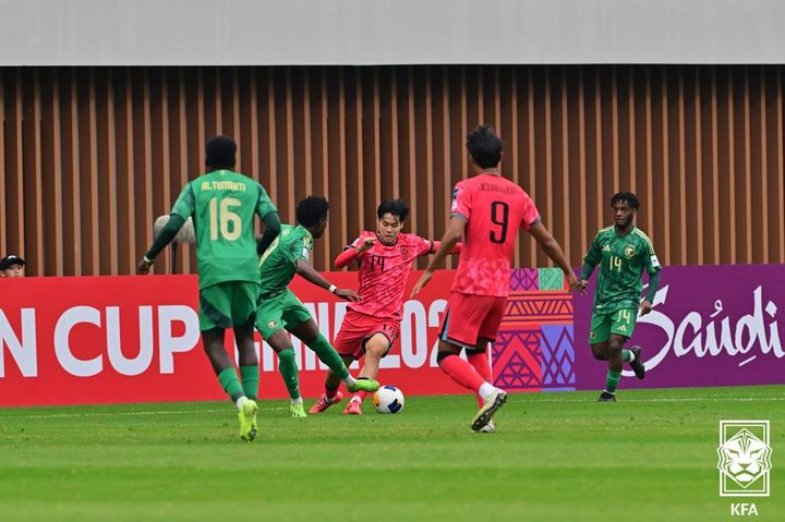 한국 남자 20세 이하(U-20) 대표팀의 백민규. (사진=대한축구협회 제공) *재판매 및 DB 금지 / 사진 = 뉴시스