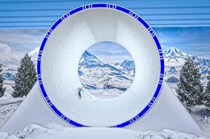 무한설산인가…거대한 쳇바퀴 스키장 개발 중