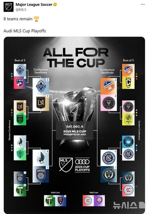 손흥민의 LAFC가 우승 노리는 MLS PO, 8강 대진 확정