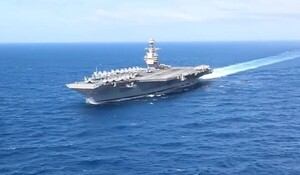 美·베네수 긴장 고조속 美 항모 포드호 전단 남미 배치