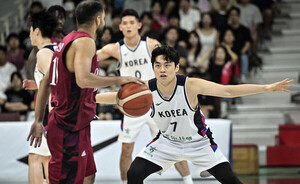 LG 유기상, 허벅지 부상으로 농구 대표팀 제외…문정현 대체 발탁