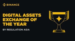 바이낸스, 레귤레이션 아시아 어워드서 올해의 거래소로 선정
