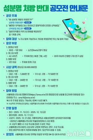 의사단체, 성분명 처방 반대 공모전…총상금 3000만원